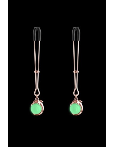 PINZAS PARA PEZONES Atadas G1 ORO ROSA