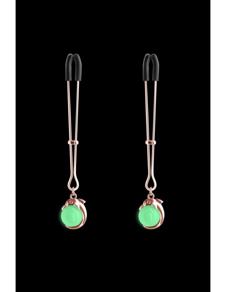 PINZAS PARA PEZONES Atadas G1 ORO ROSA