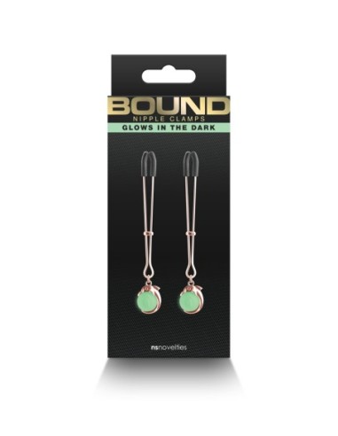 PINZAS PARA PEZONES Atadas G1 ORO ROSA