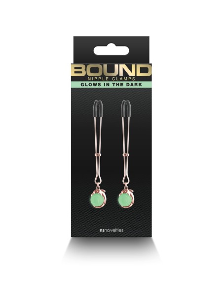 PINZAS PARA PEZONES Atadas G1 ORO ROSA