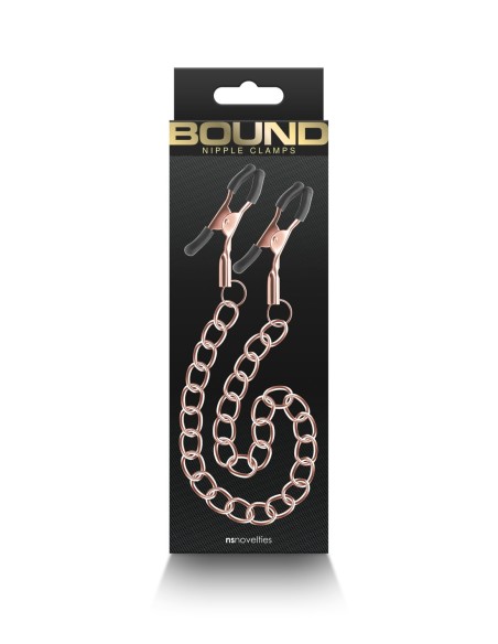 PINZAS PARA PEZONES DC2 ORO ROSA