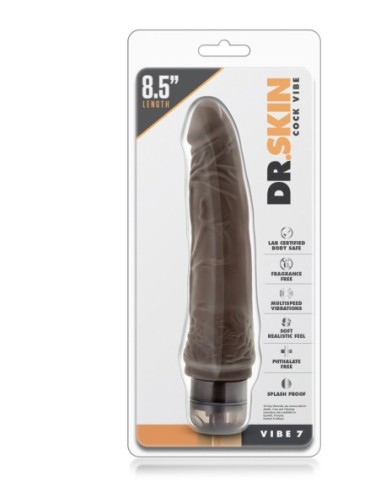 DR. SKIN COCK VIBE 7INCH CHOCOLATE