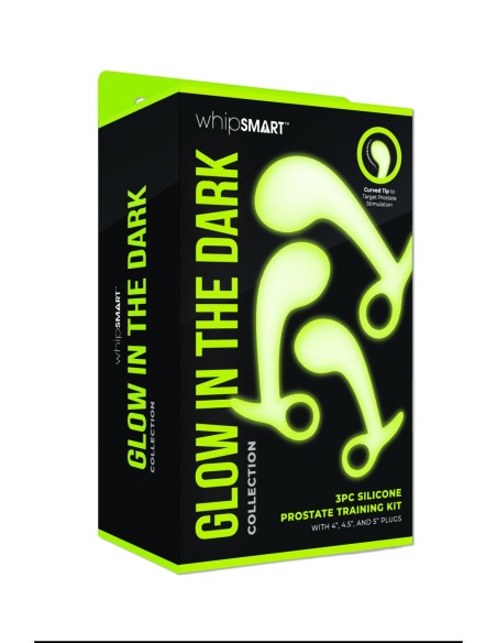 WHIPSMART KIT DE ENTRENAMIENTO DE PRÓSTATA QUE BRILLA EN LA OSCURIDAD 3 PIEZAS