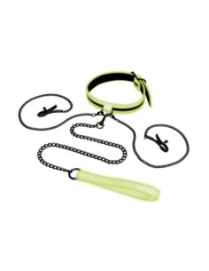 WHIPSMART COLLAR QUE BRILLA EN LA OSCURIDAD CON PINZAS...