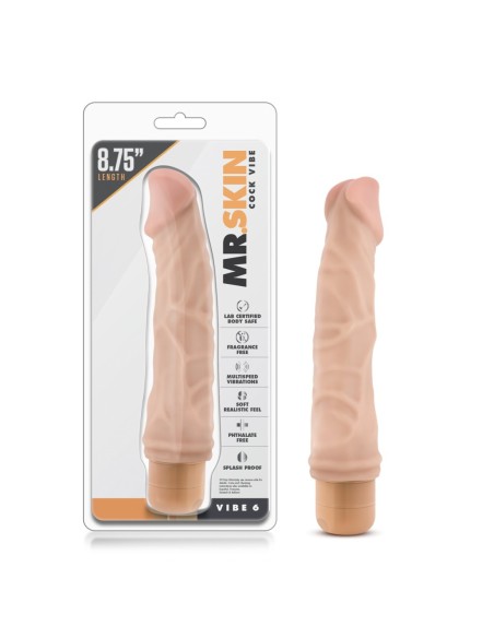 DR. VIBRADOR PIEL 6 CARNE