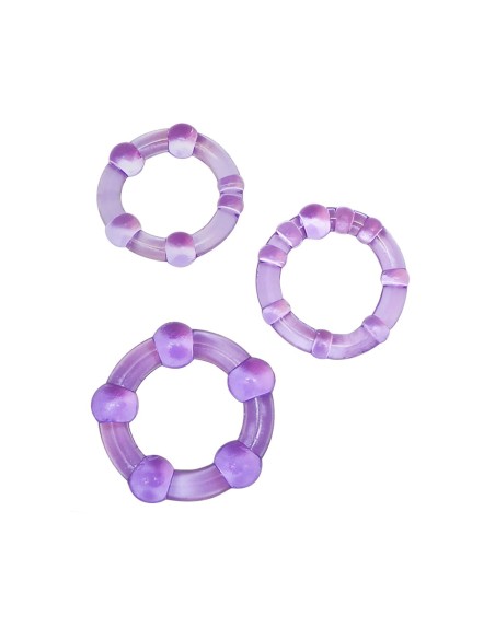 STAY HARD COCKRINGS CON CUENTAS MORADO