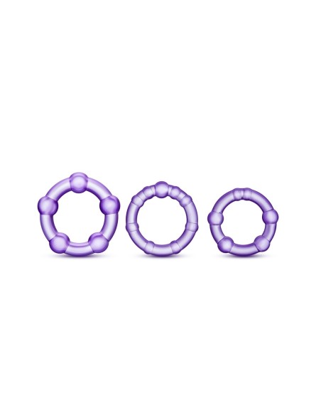 STAY HARD COCKRINGS CON CUENTAS MORADO